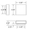 Access Lighting Strand, BiDirectional Outdoor LED Wall Mount, Black Finish, Frosted Glass 20026LEDDMG-BL/FST - alternate 2